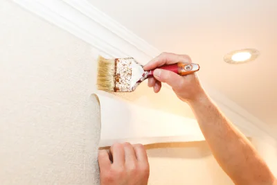 Pose de papier peint à Lommerange — revêtements muraux et toiles de verre